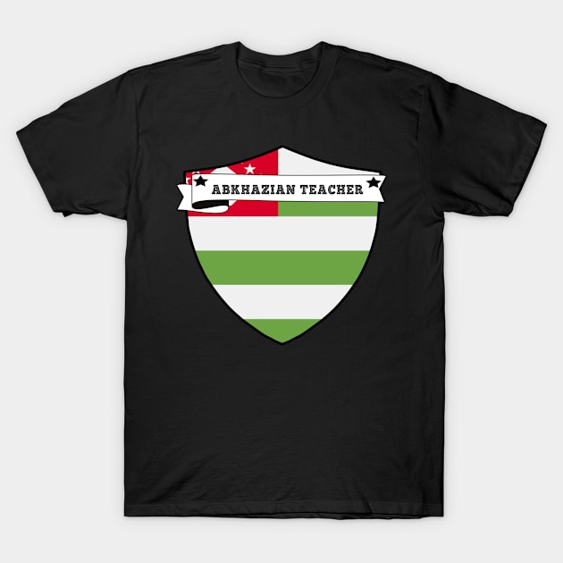 ABKHAZIAN TEACHER , ABKHAZIA COUNTRY SHIELD, MINIMALIST ABKHAZIA FLAG, I LOVE ABKHAZIA , BORN IN ABKHAZIA T-Shirt by Just Simple and Awesome